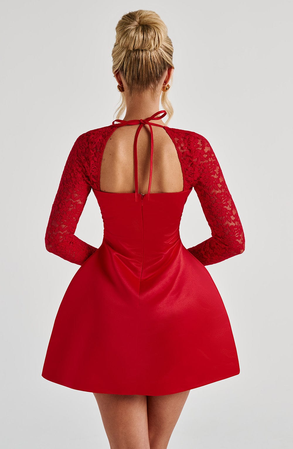 Flourenne Sadira Mini Dress in Red