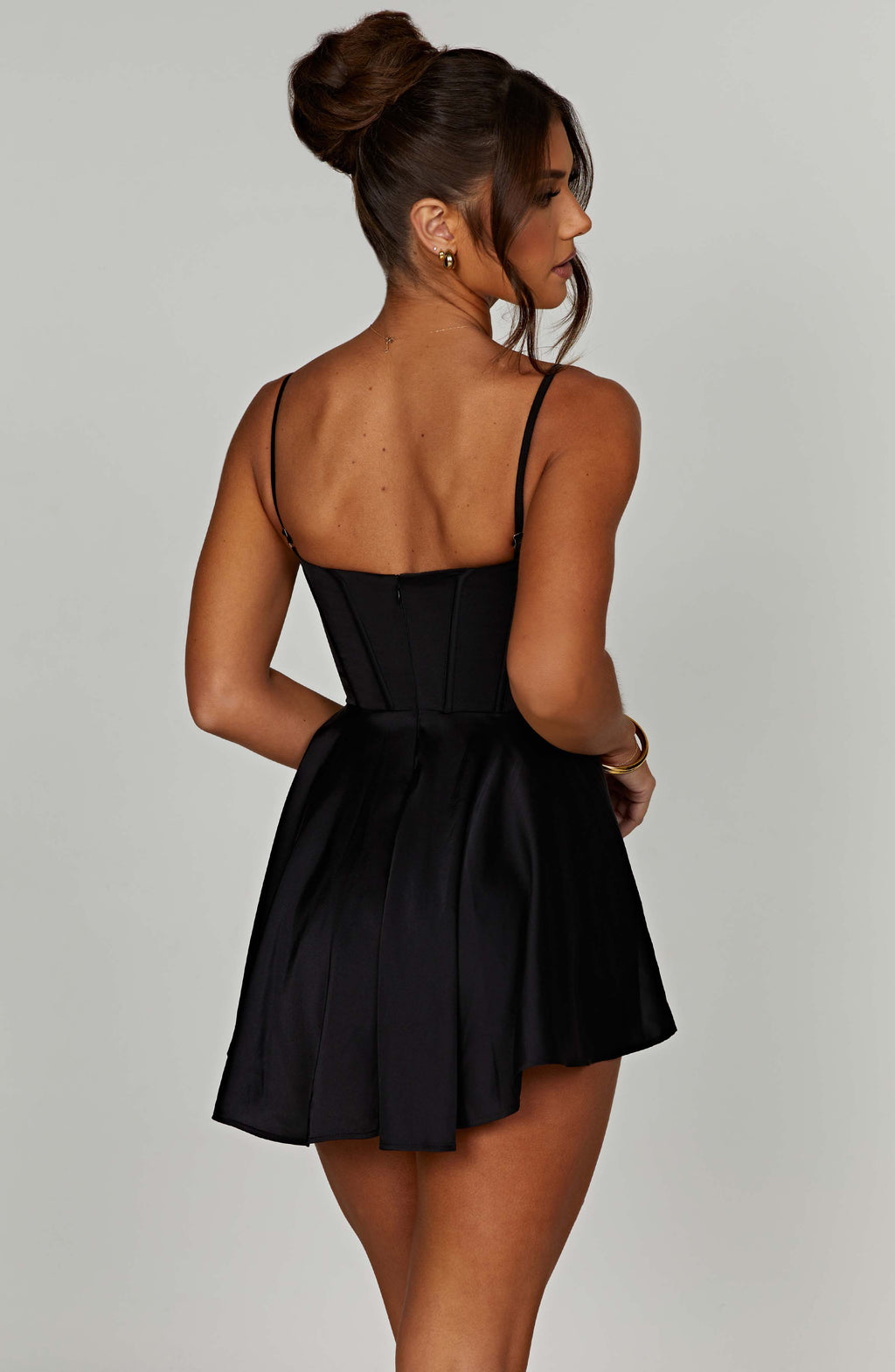 Flourenne Saffrona Playsuit in Black