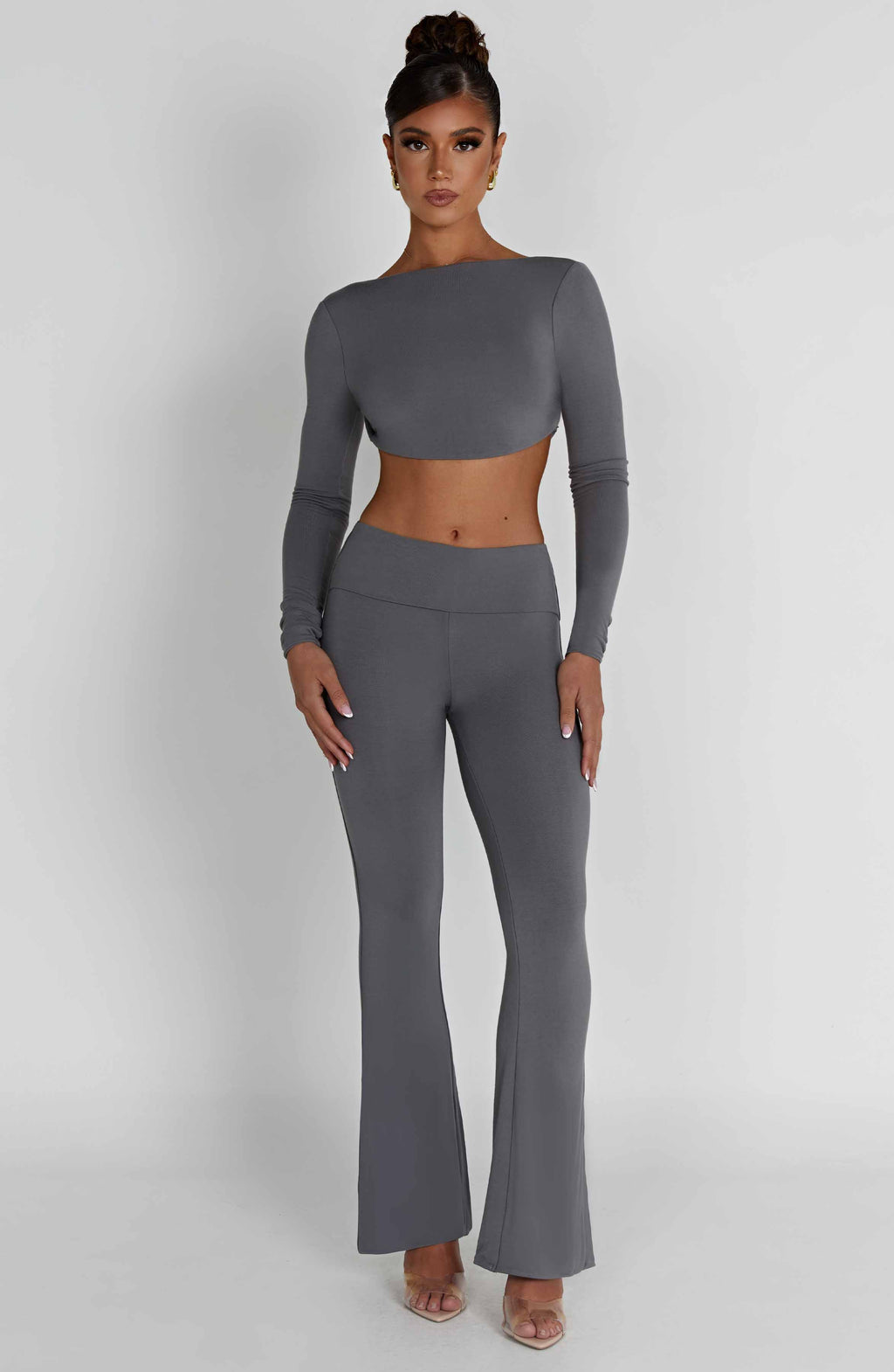 Flourenne Sahrelle Top in Charcoal