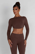 Flourenne Sahrelle Top in Chocolate