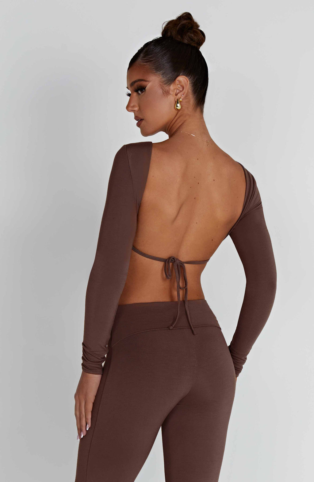 Flourenne Sahrelle Top in Chocolate