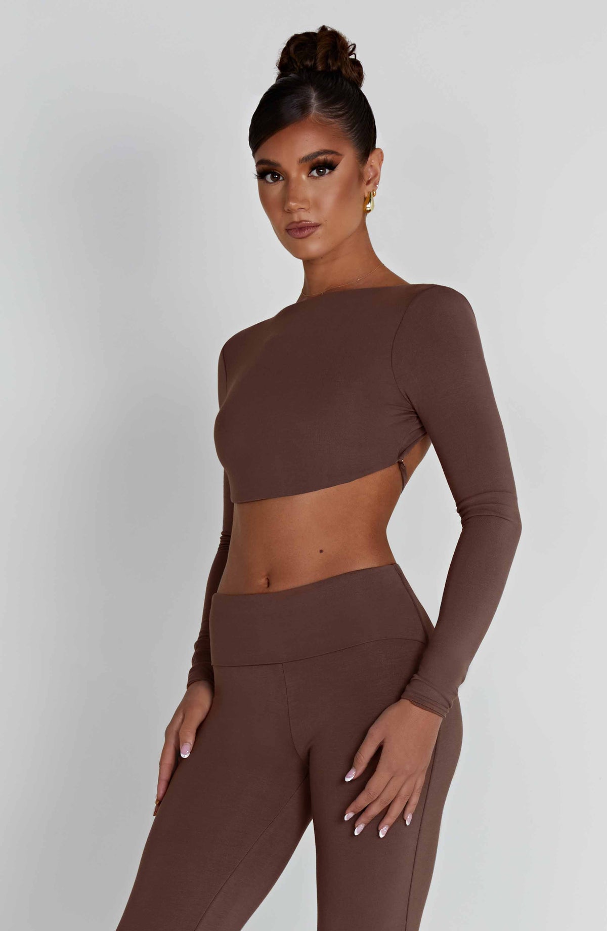 Flourenne Sahrelle Top in Chocolate