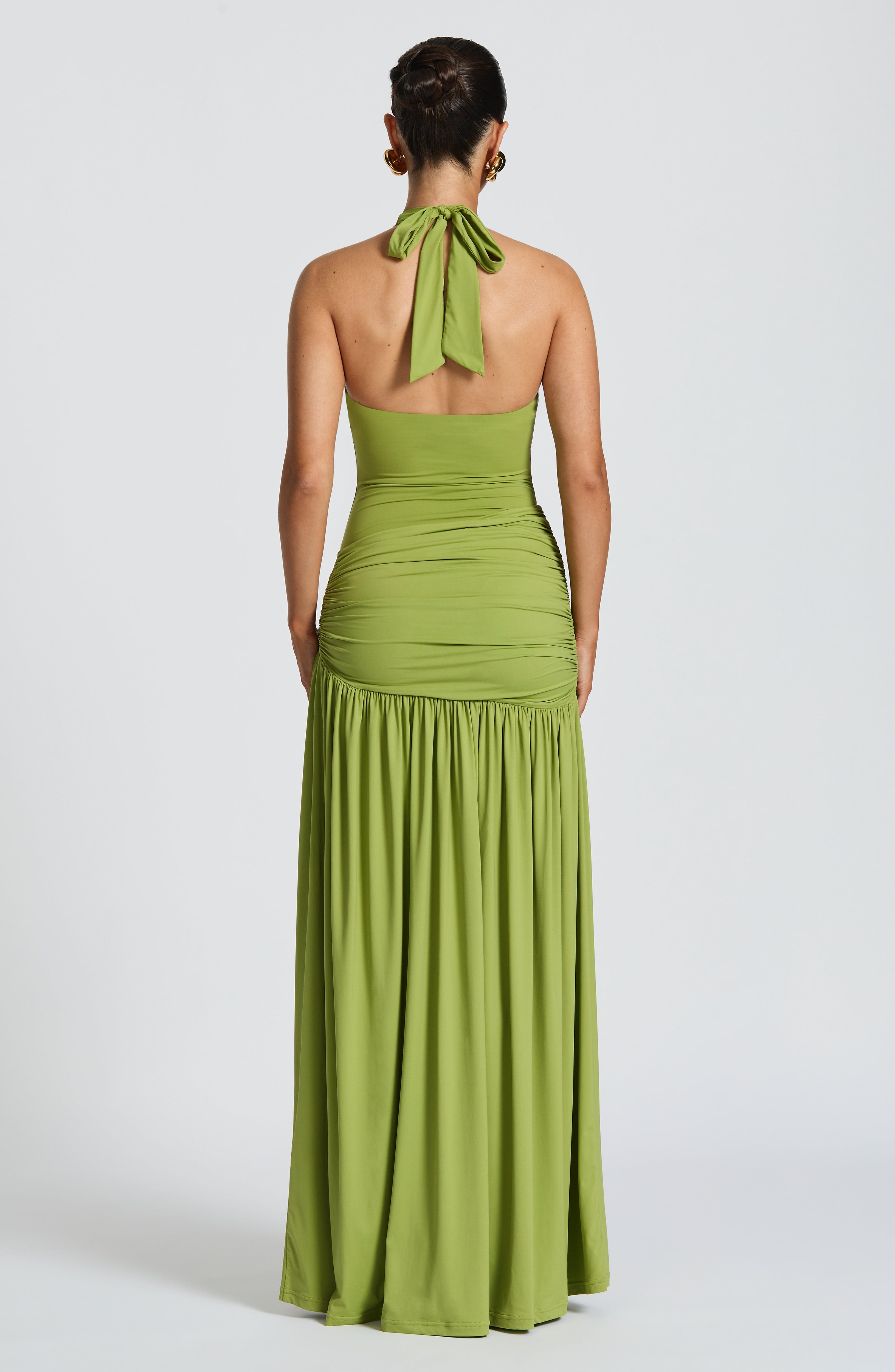 Flourenne Sairina Maxi Skirt in Olive