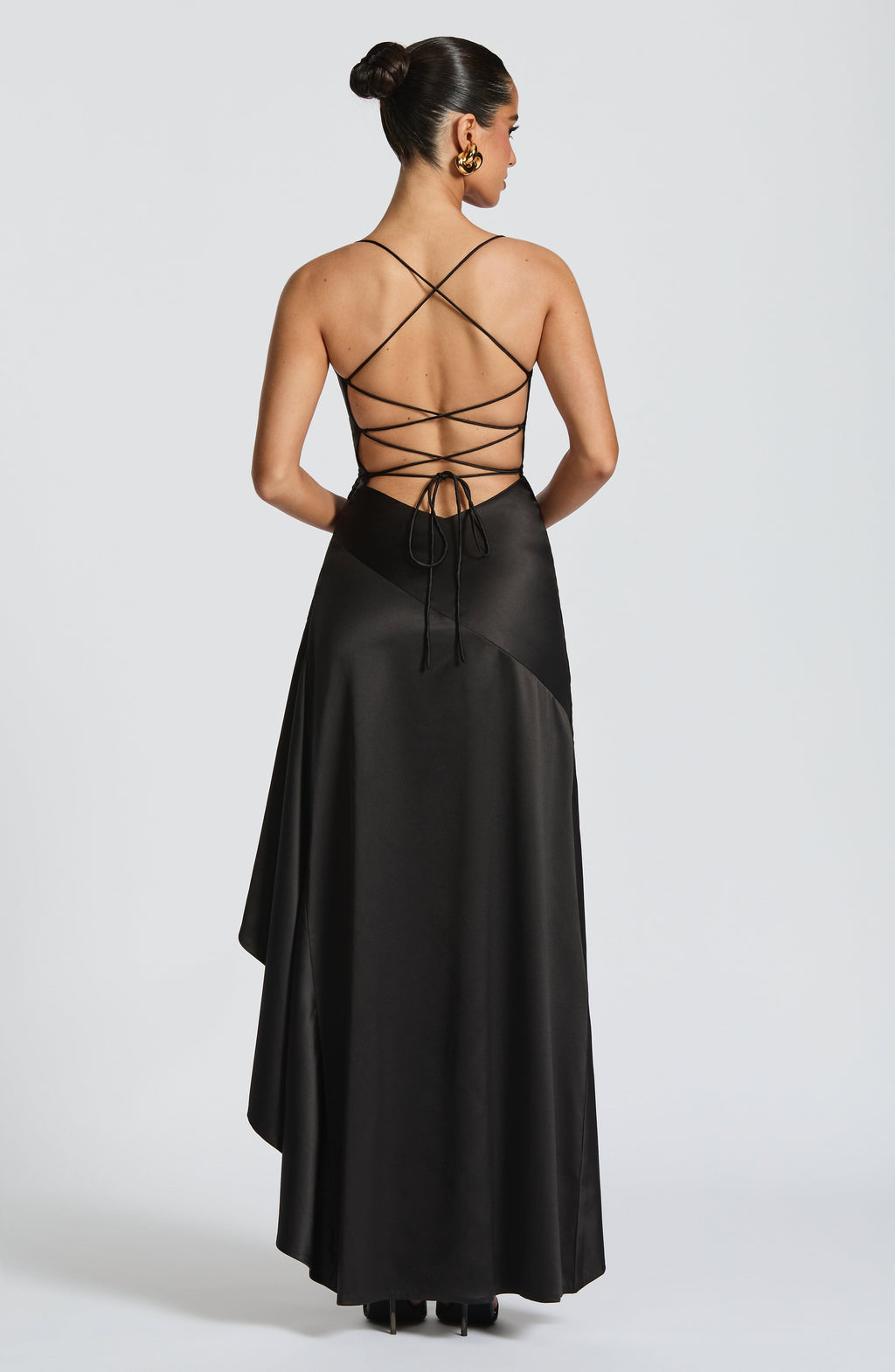 Flourenne Samara Maxi Dress in Black