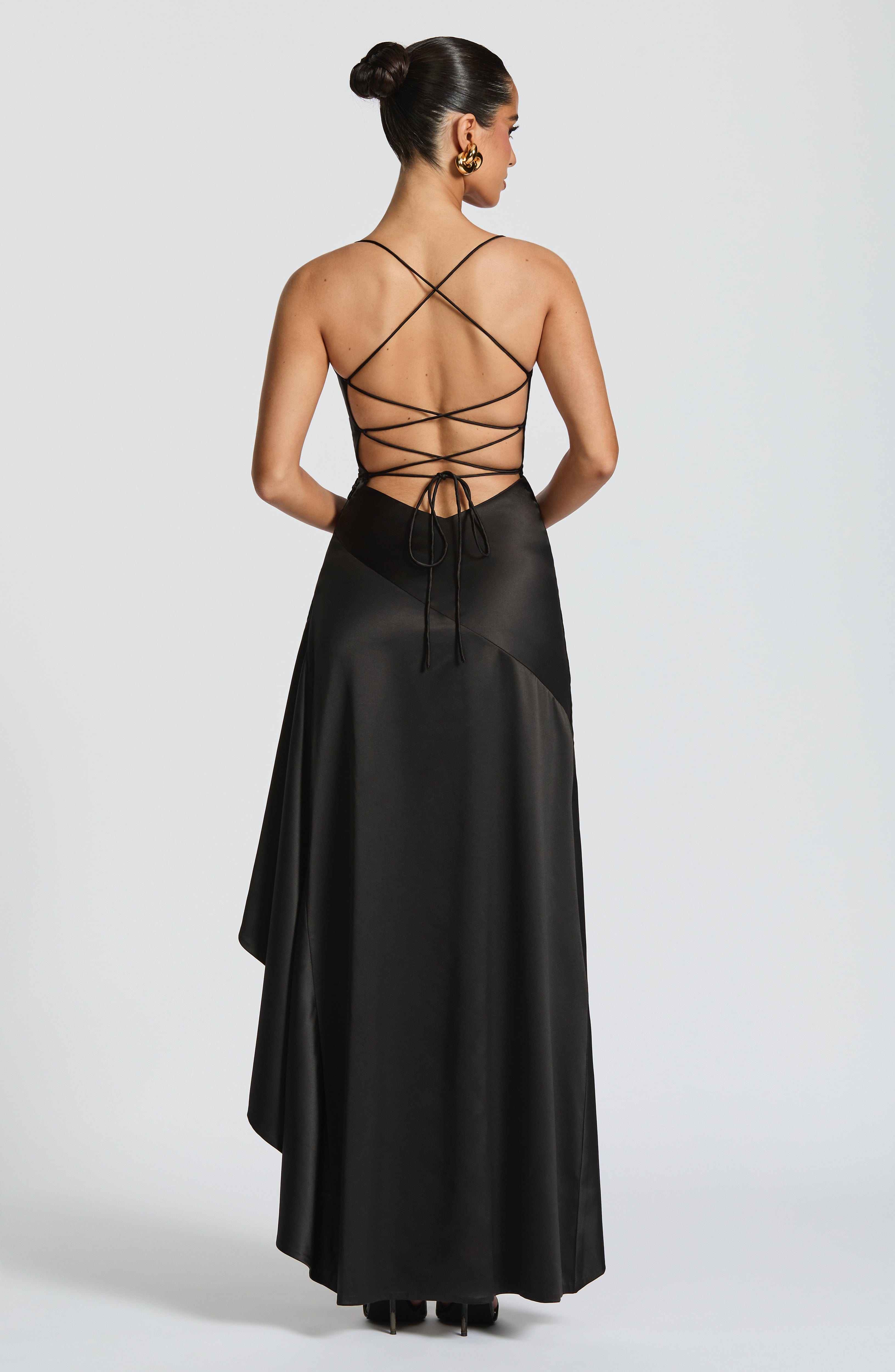 Flourenne Samara Maxi Dress in Black