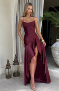 Flourenne Samara Maxi Dress in Cherry Lacquer