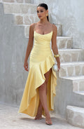 Flourenne Samara Maxi Dress in Lemon