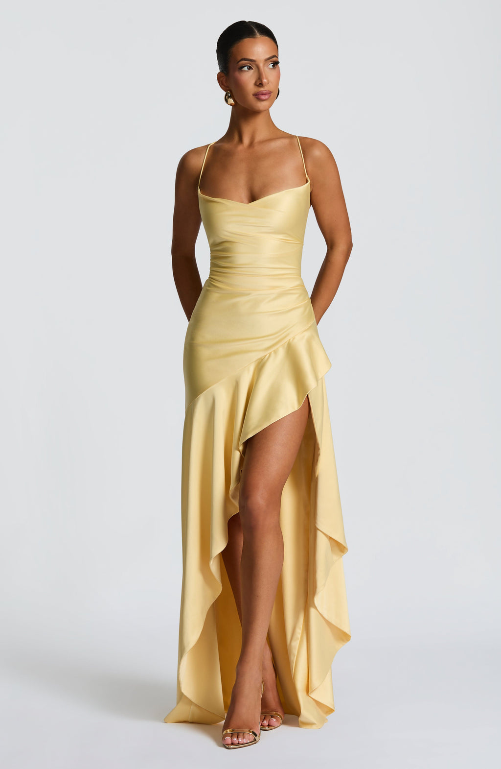 Flourenne Samara Maxi Dress in Lemon