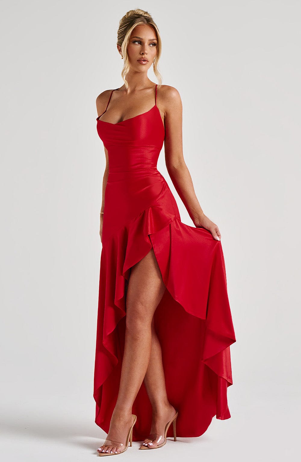 Flourenne Samara Maxi Dress in Red