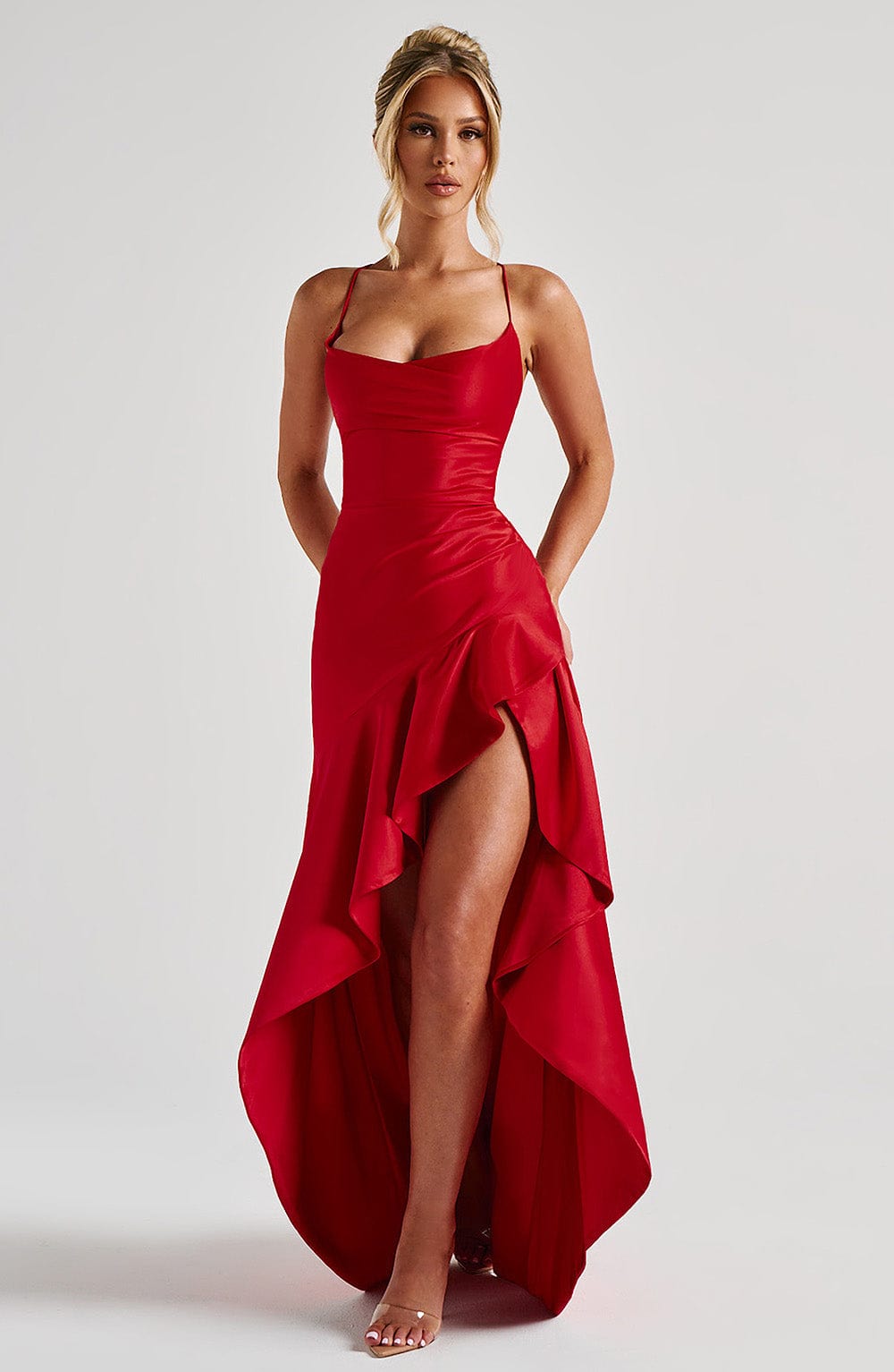 Flourenne Samara Maxi Dress in Red