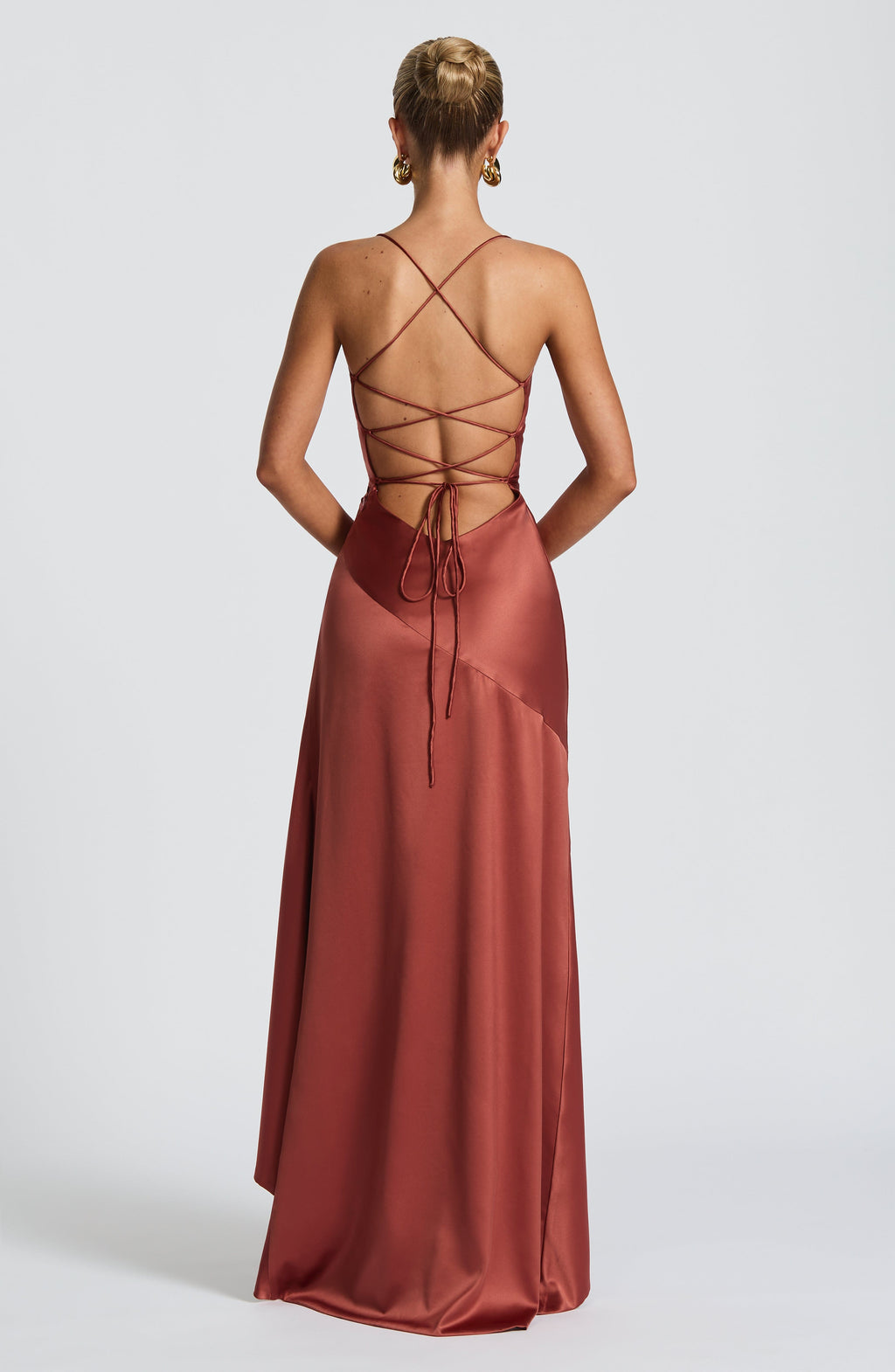 Flourenne Samara Maxi Dress in Rust