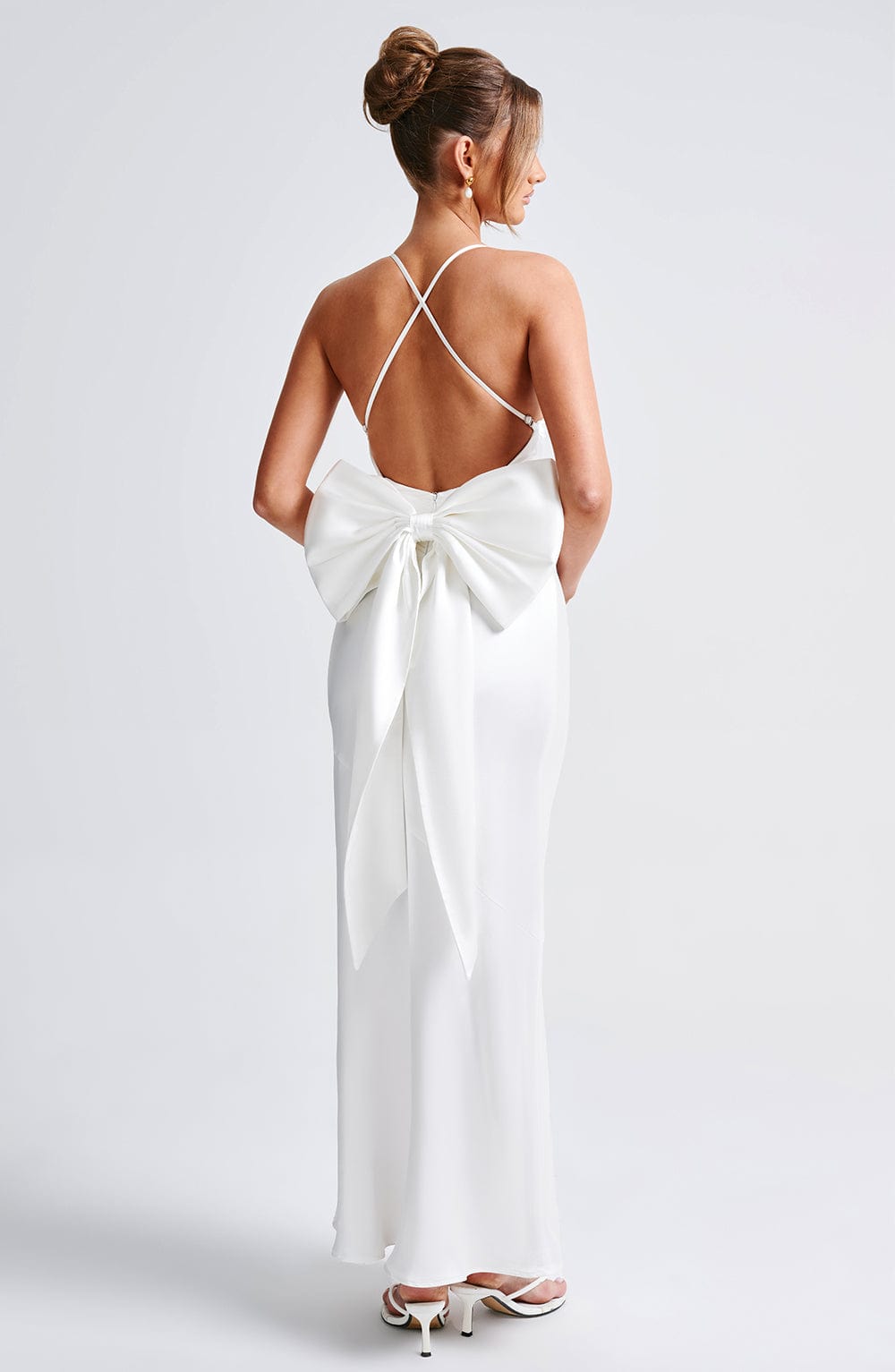 Flourenne Sarina Maxi Dress in Ivory