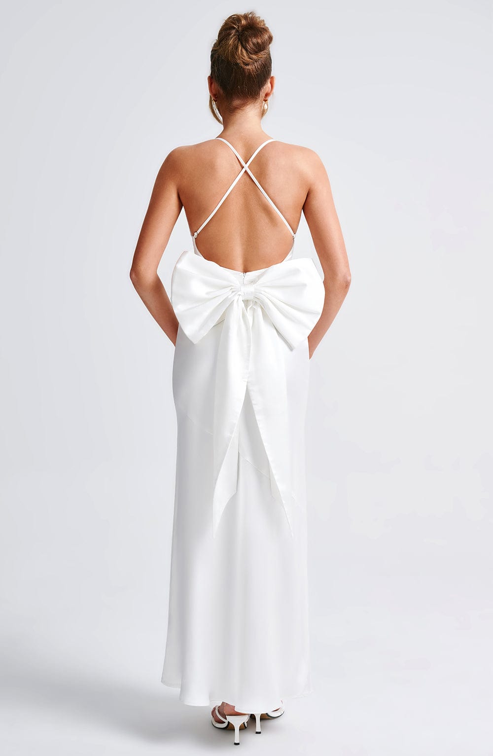 Flourenne Sarina Maxi Dress in Ivory