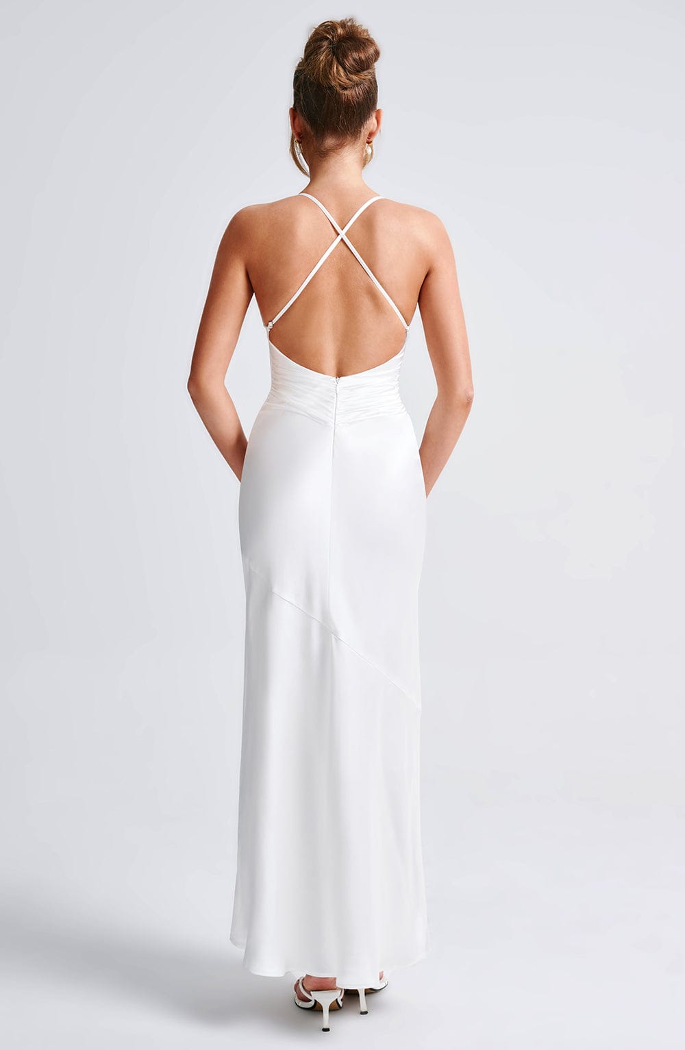 Flourenne Sarina Maxi Dress in Ivory