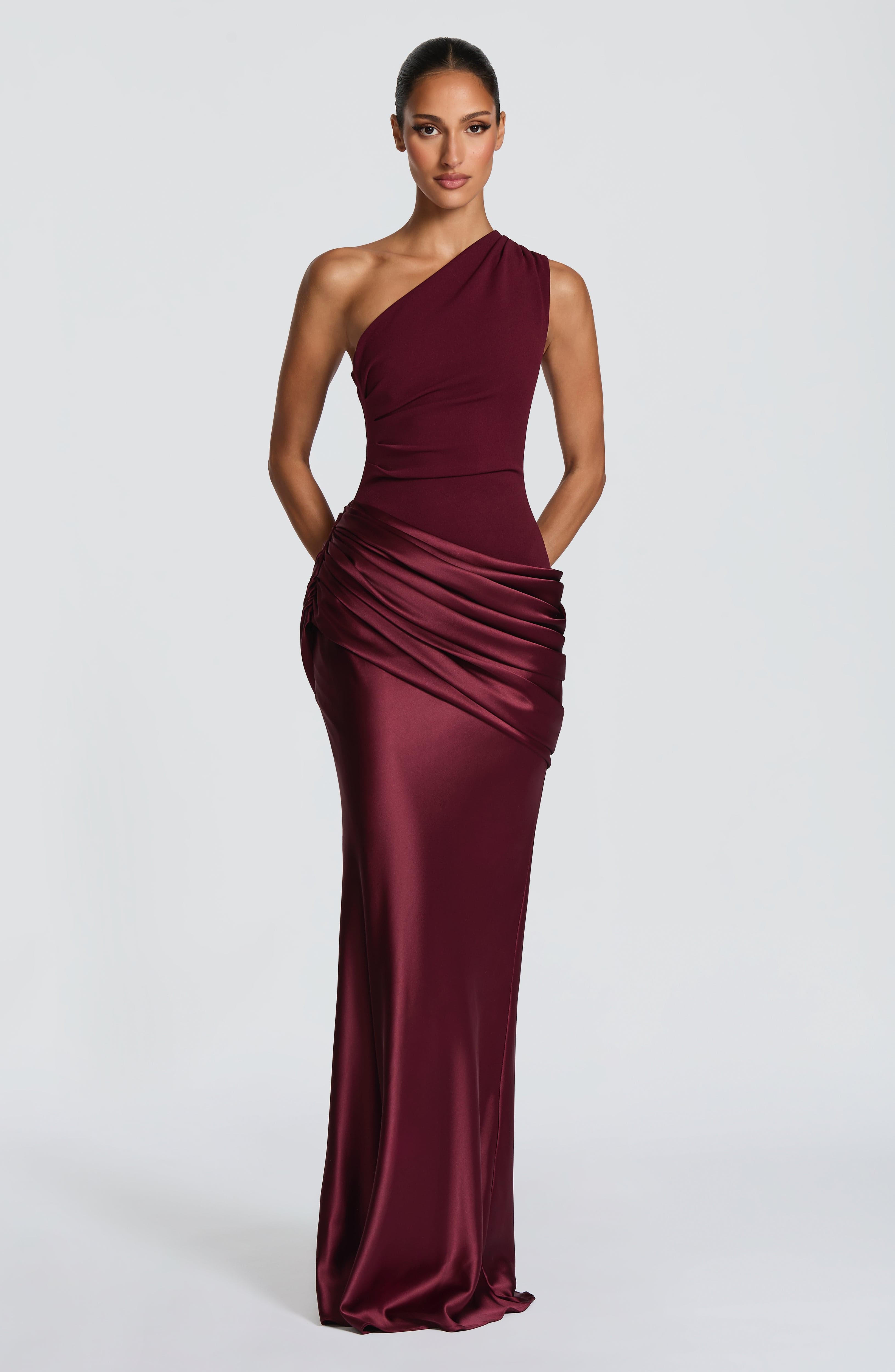 Flourenne Sedonia Maxi Dress in Cherry Lacquer