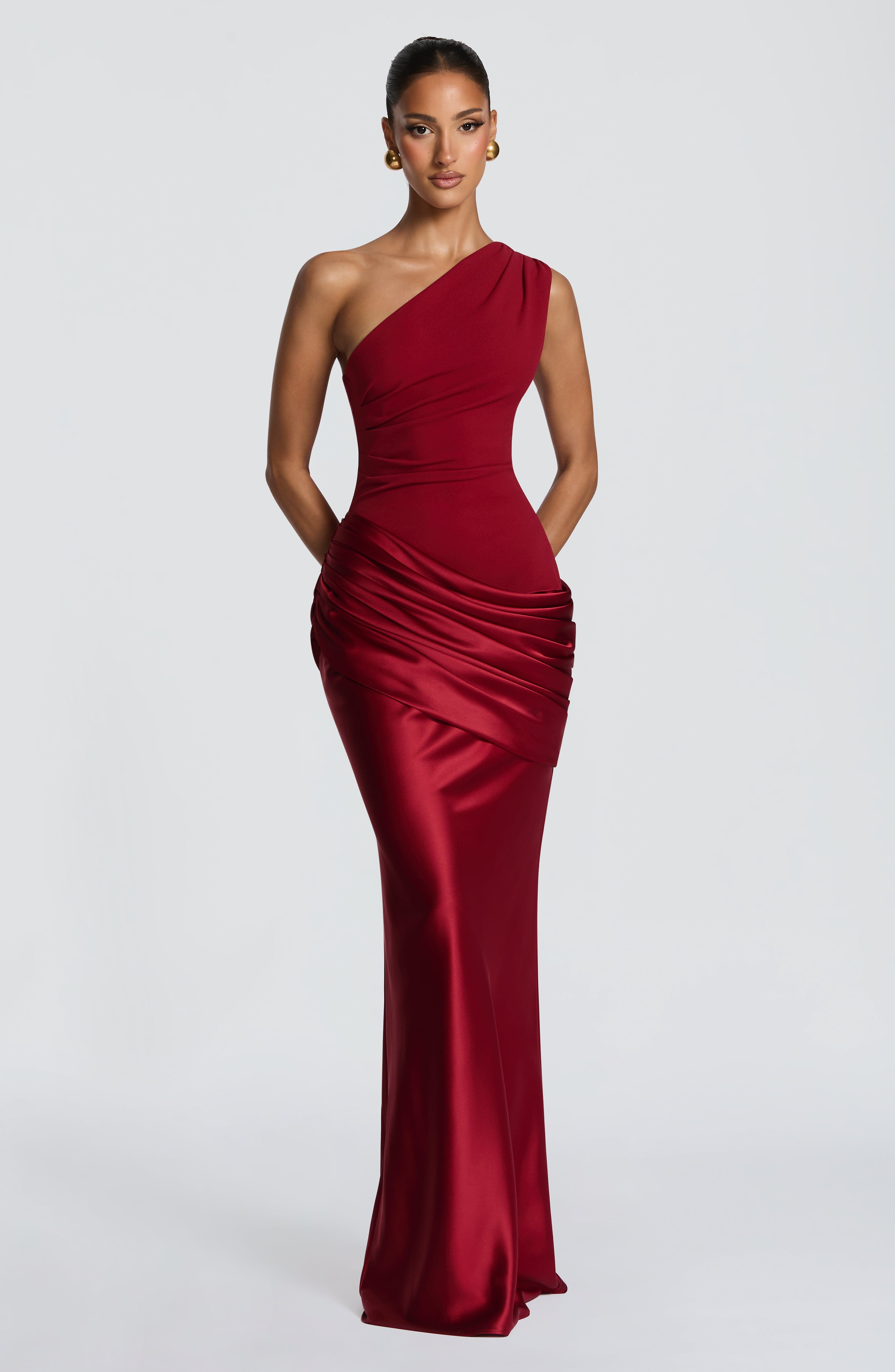 Flourenne Sedonia Maxi Dress in Deep Red