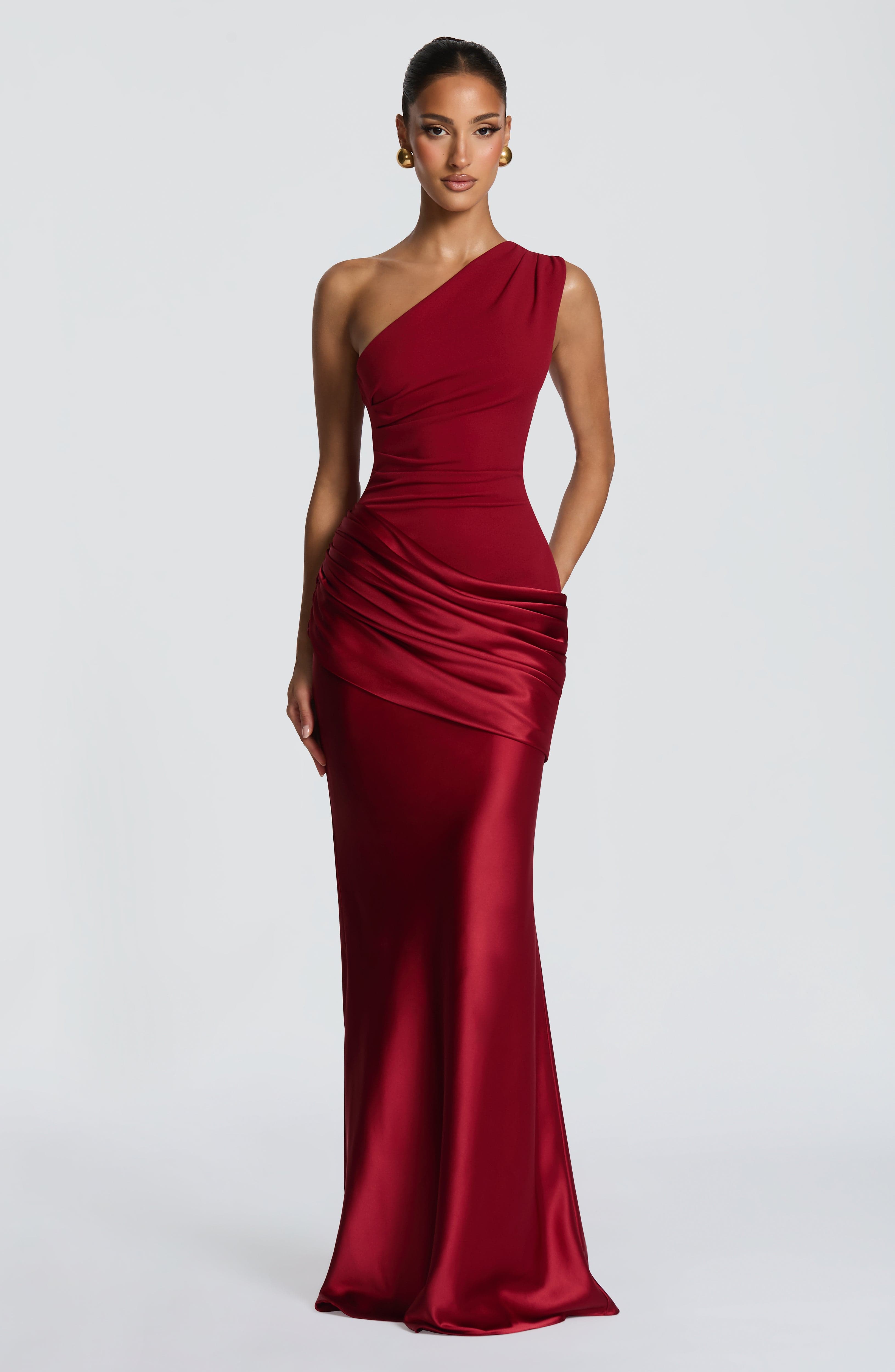 Flourenne Sedonia Maxi Dress in Deep Red