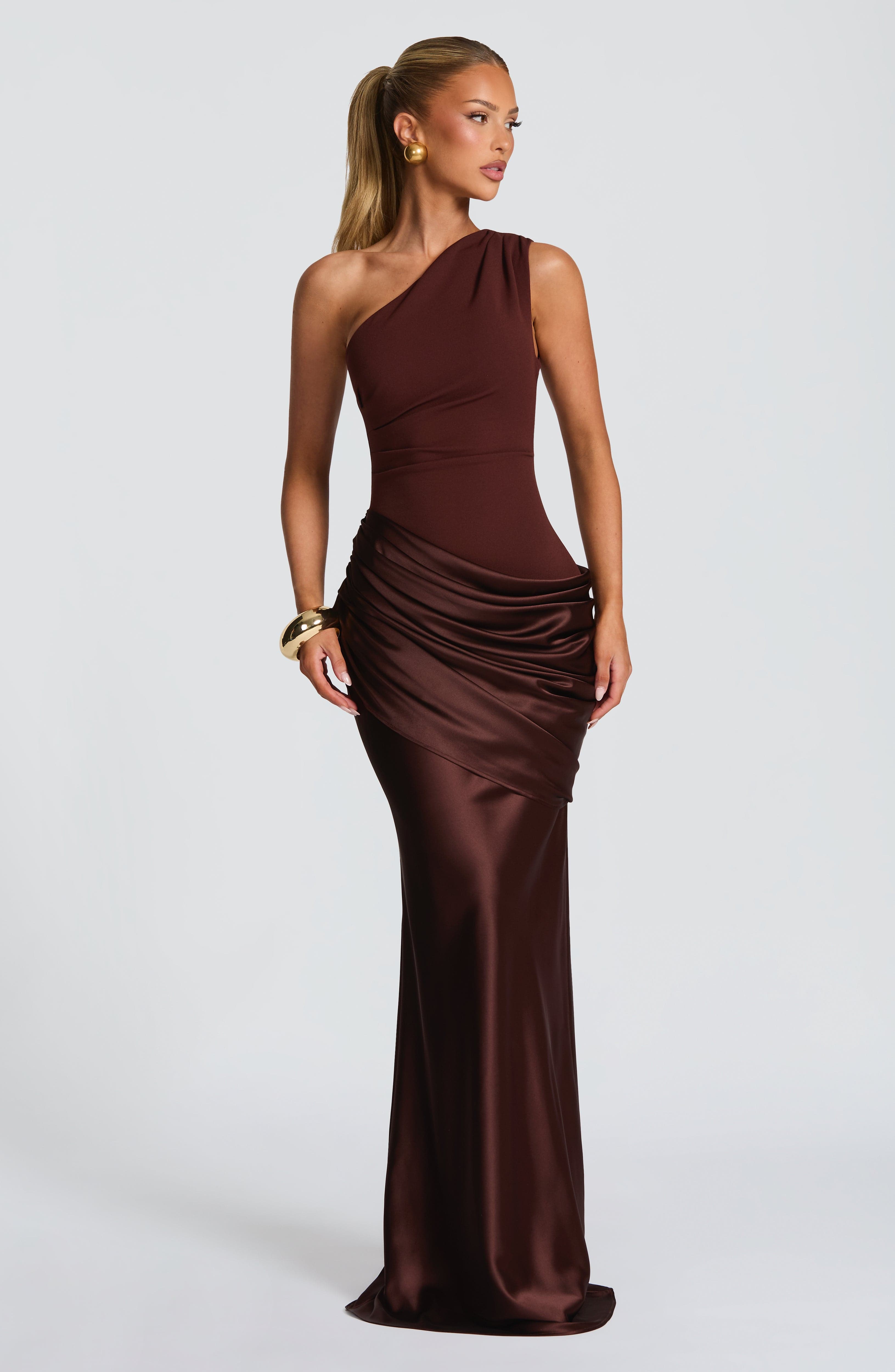 Flourenne Sedonia Maxi Dress in Plum Brown