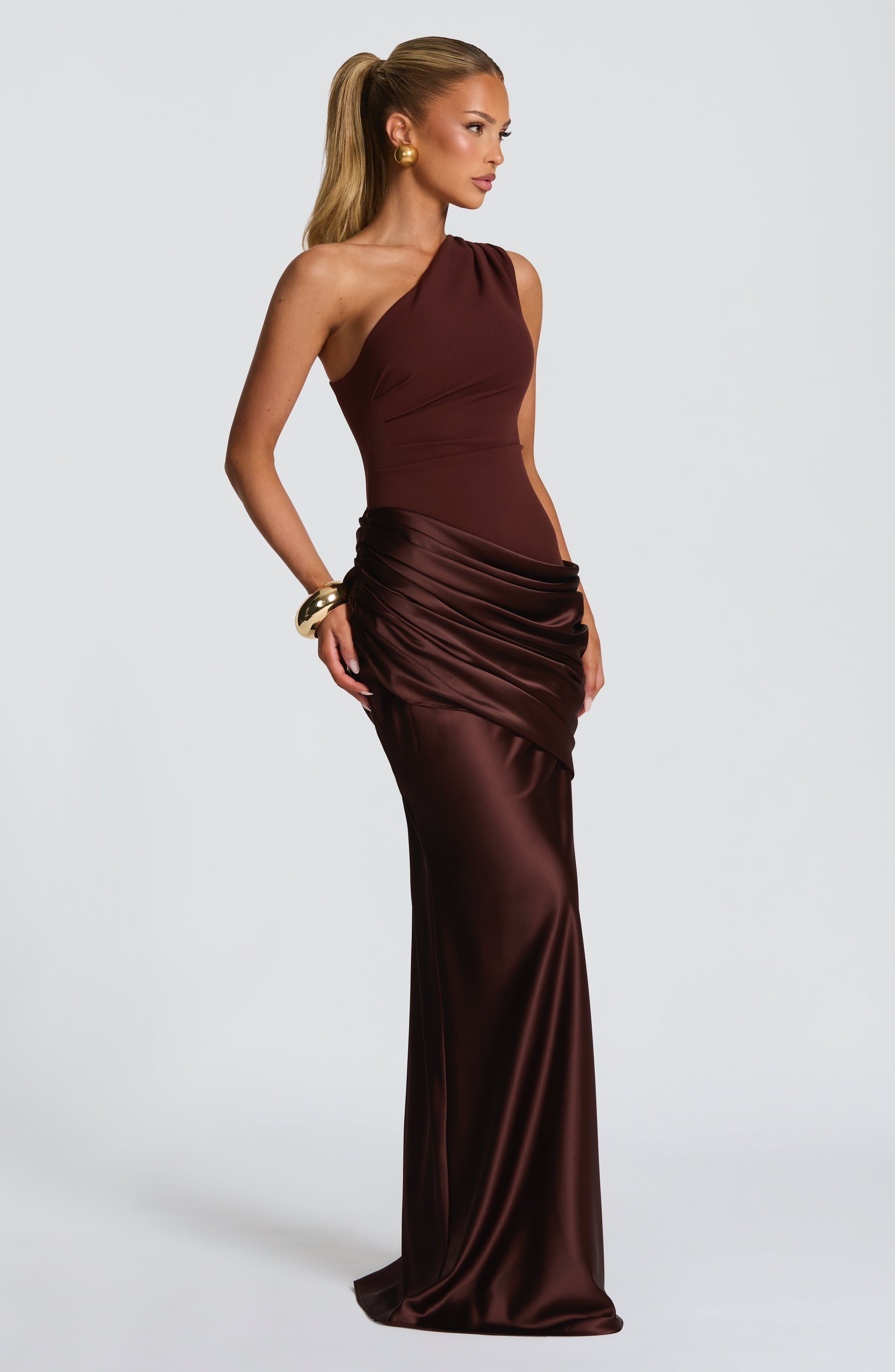 Flourenne Sedonia Maxi Dress in Plum Brown