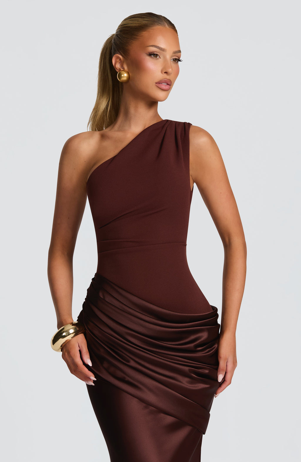 Flourenne Sedonia Maxi Dress in Plum Brown