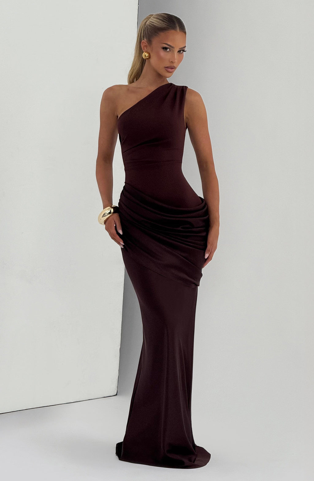Flourenne Sedonia Maxi Dress in Plum Brown