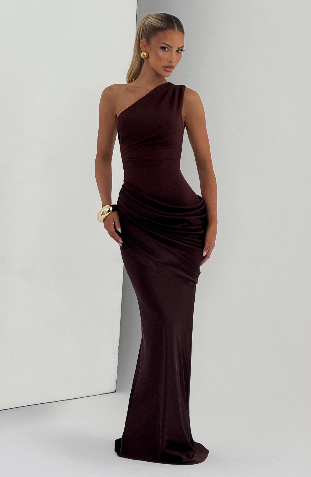 Flourenne Sedonia Maxi Dress in Plum Brown