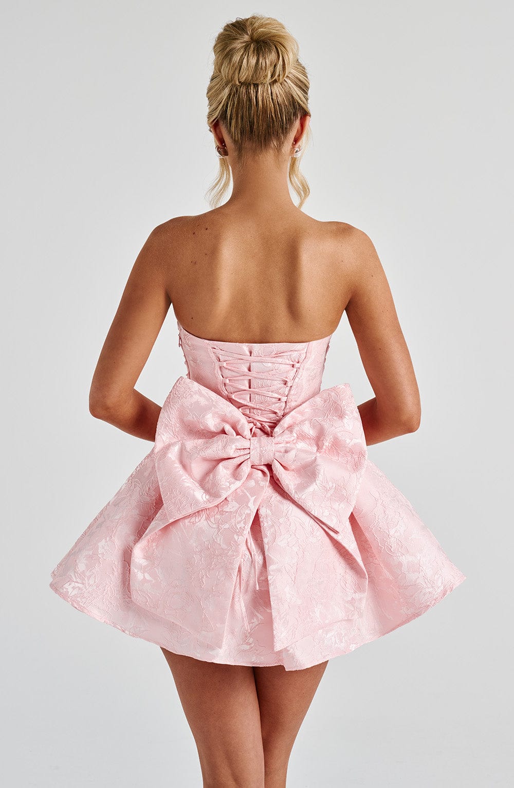 Flourenne Selene Mini Dress in Blush