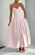 Flourenne Selma Midi Dress in Blush
