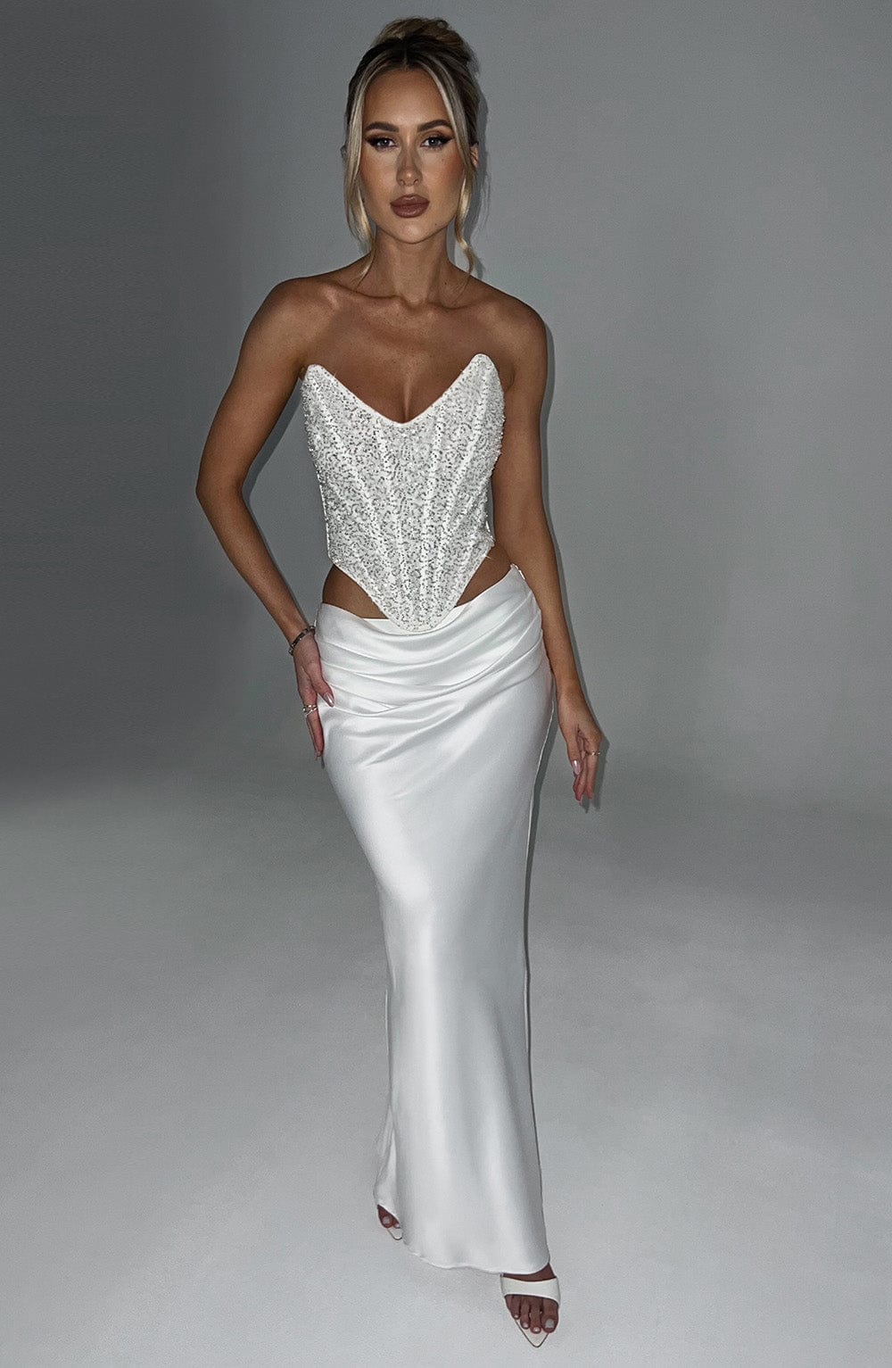 Flourenne Siella Corset in Ivory