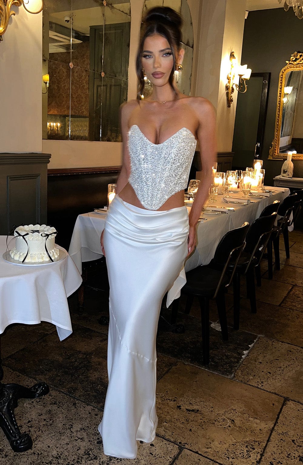 Flourenne Siella Corset in Ivory