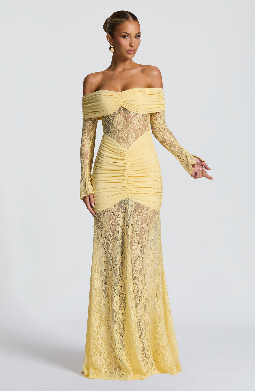 Flourenne Solene Maxi Dress in Lemon
