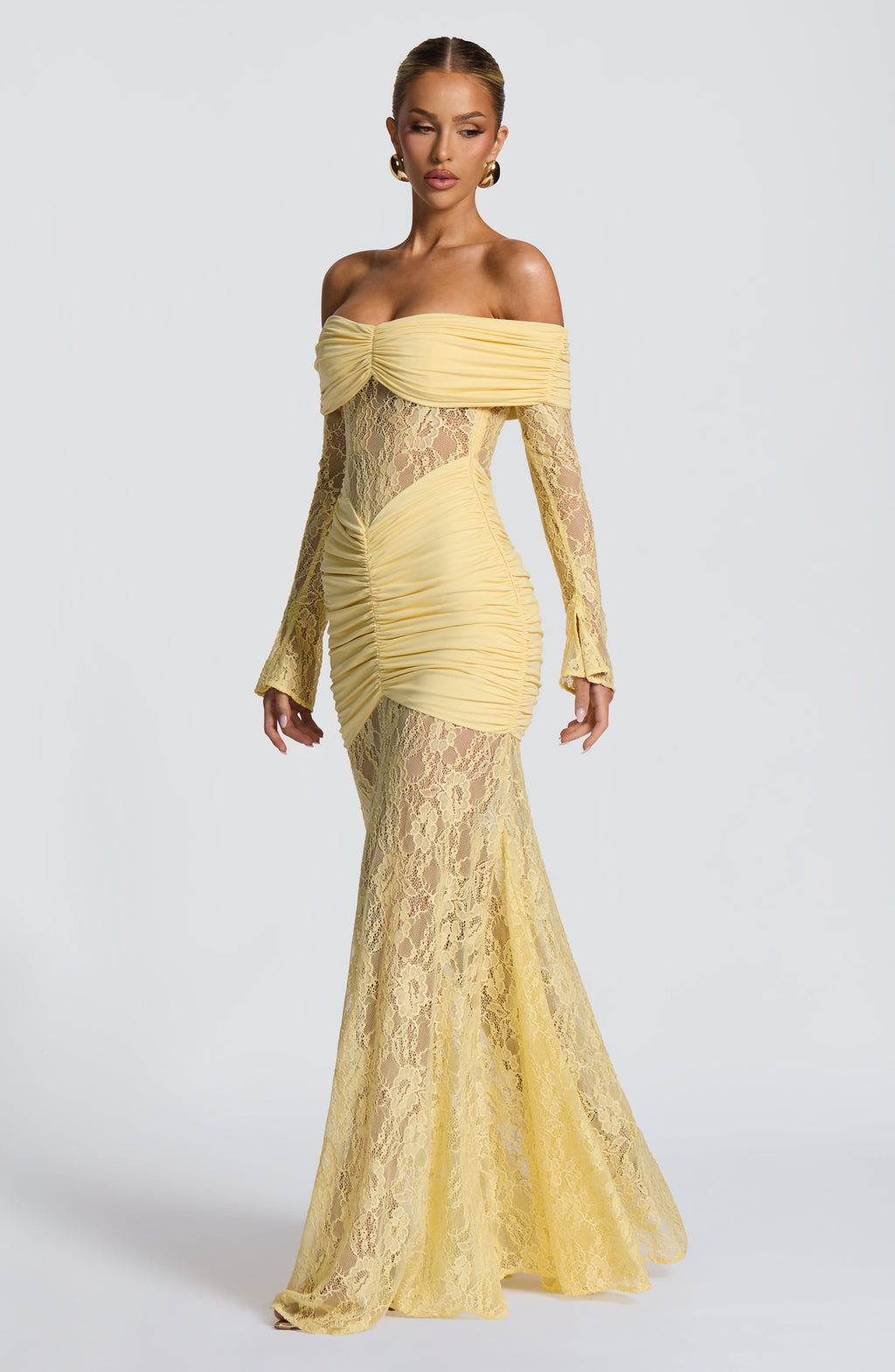 Flourenne Solene Maxi Dress in Lemon