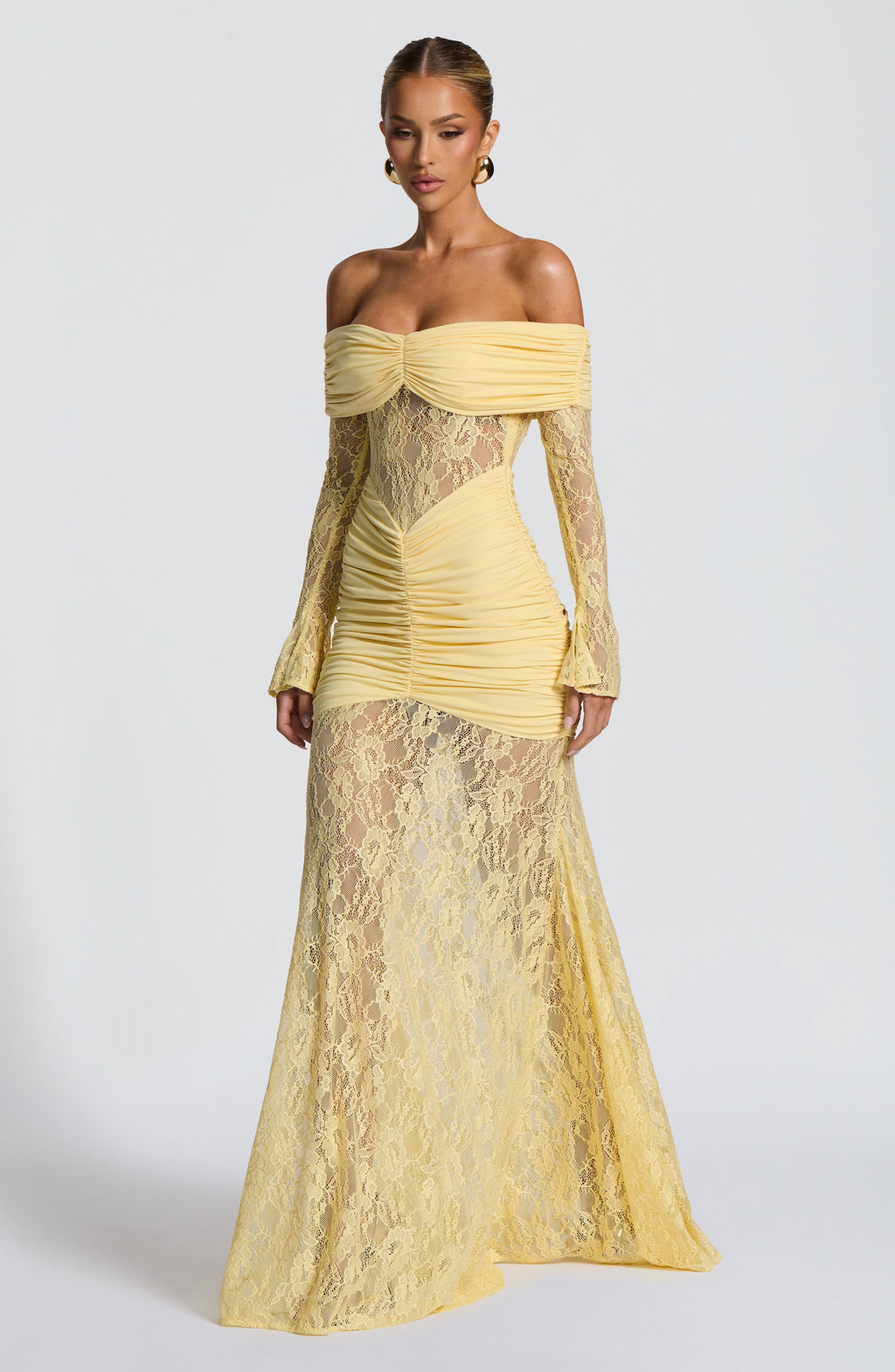 Flourenne Solene Maxi Dress in Lemon