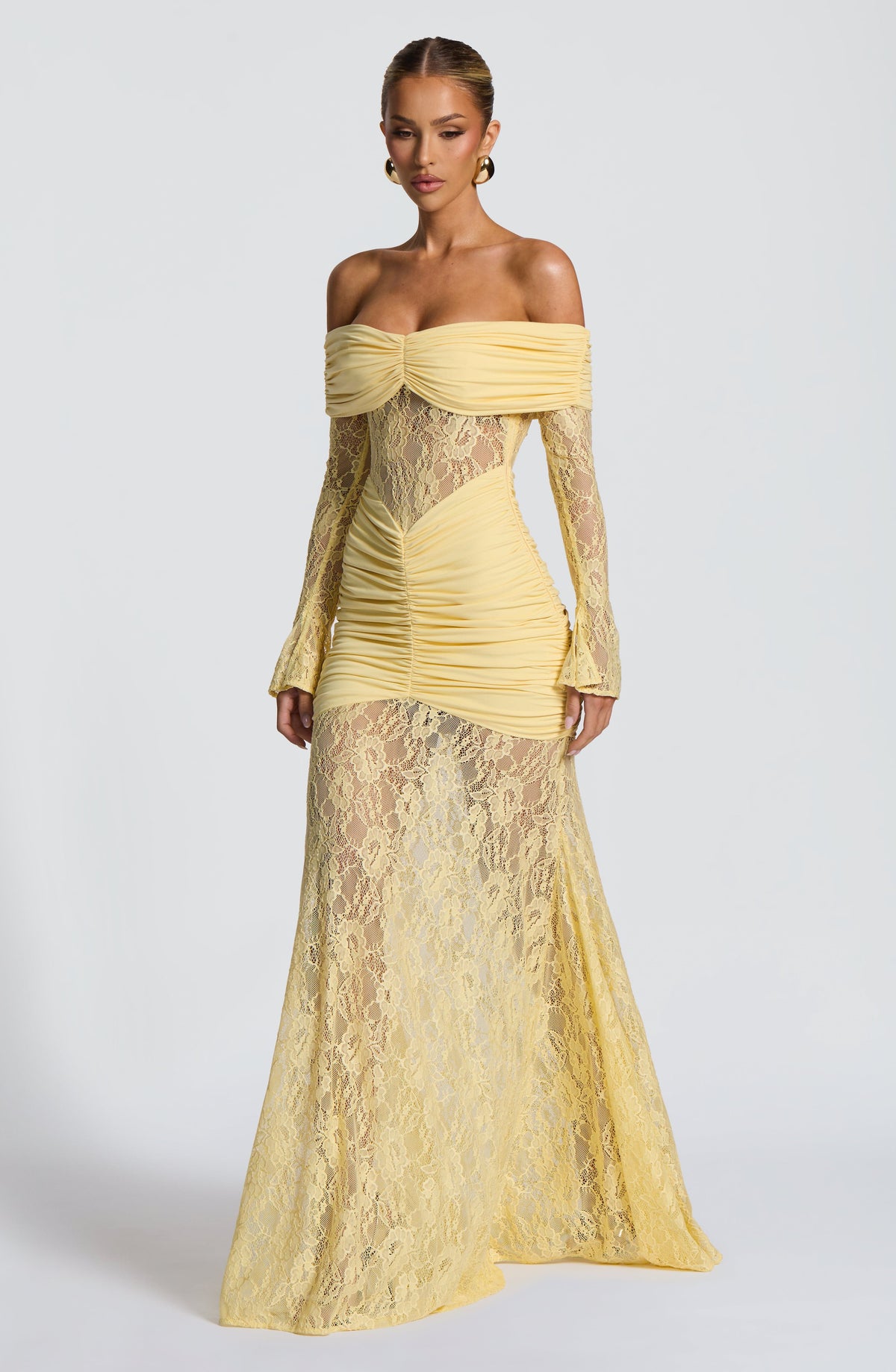 Flourenne Solene Maxi Dress in Lemon
