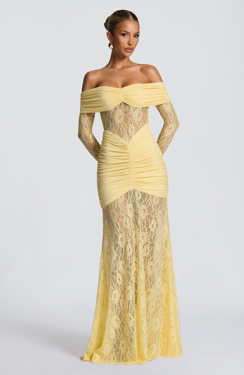 Flourenne Solene Maxi Dress in Lemon