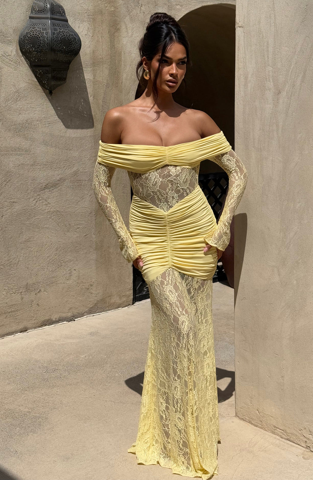 Flourenne Solene Maxi Dress in Lemon