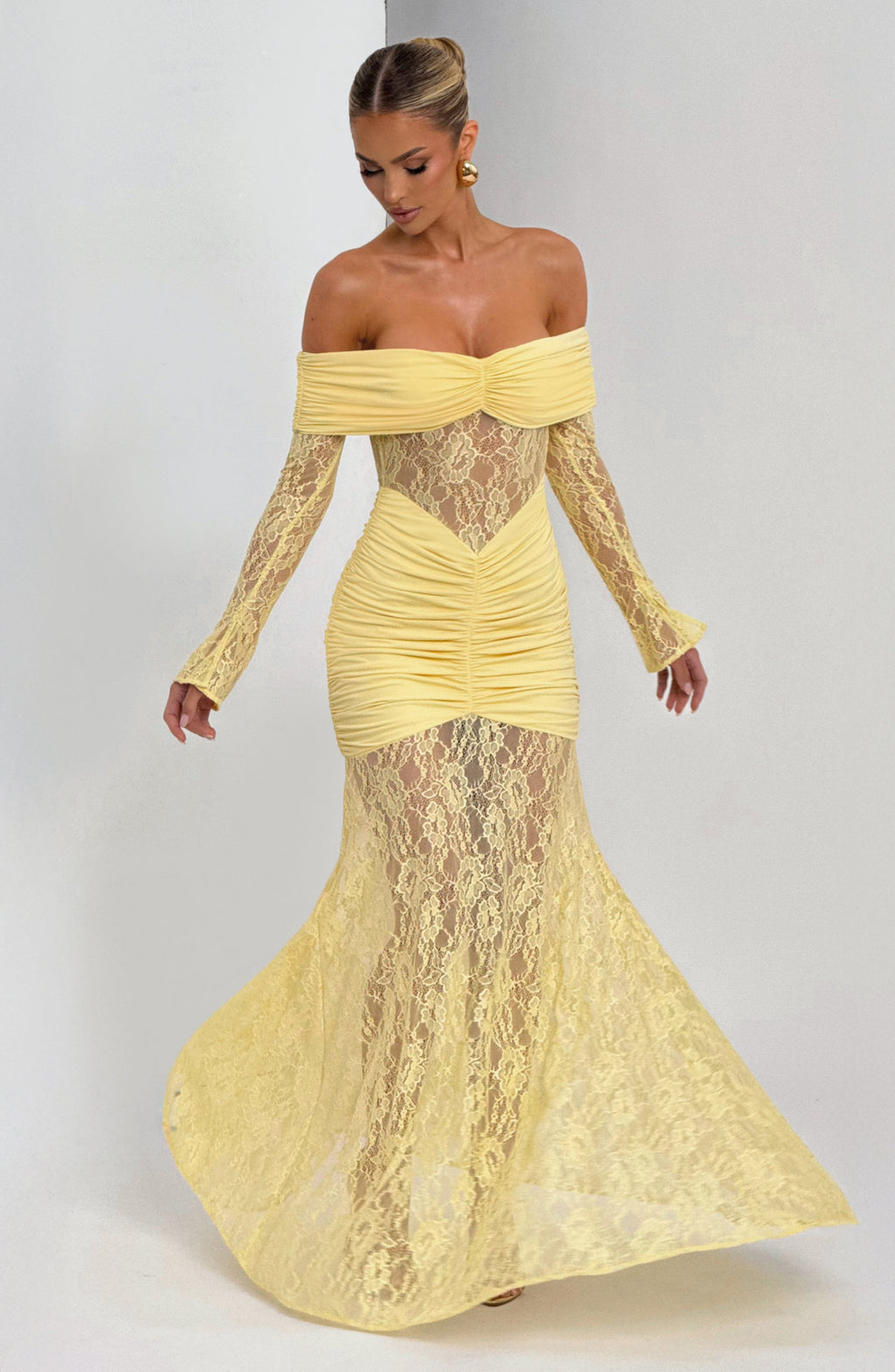 Flourenne Solene Maxi Dress in Lemon