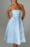 Flourenne Sorcha Midi Dress in Blue