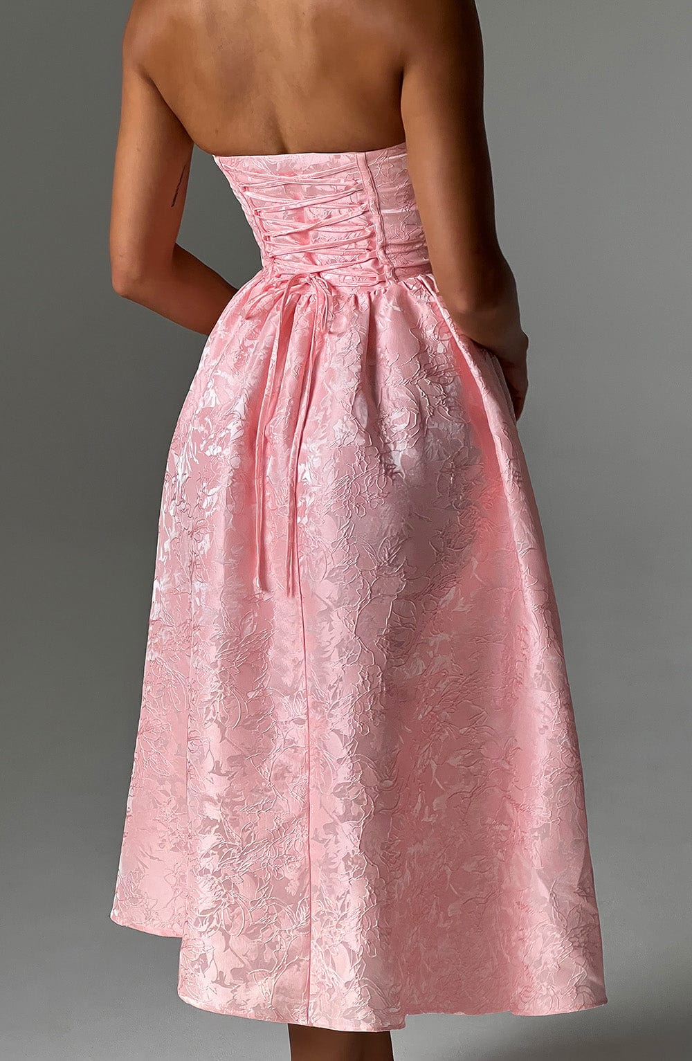 Flourenne Sorcha Midi Dress in Blush
