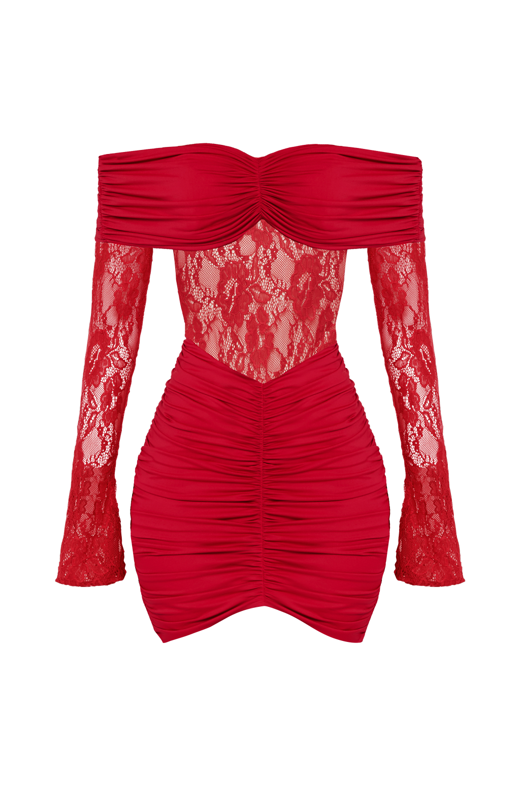 Flourenne Sylvie Mini Dress in Red