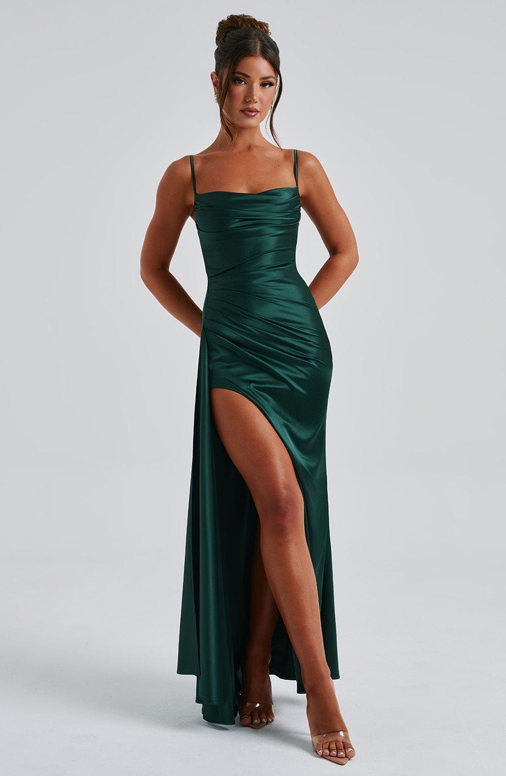 Flourenne Wynne Maxi Dress in Emerald