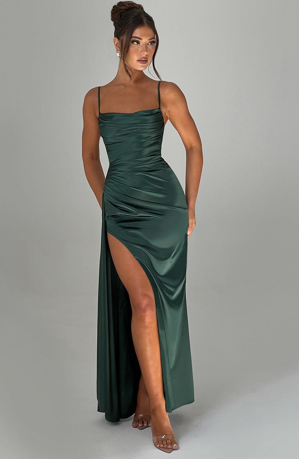 Flourenne Wynne Maxi Dress in Emerald