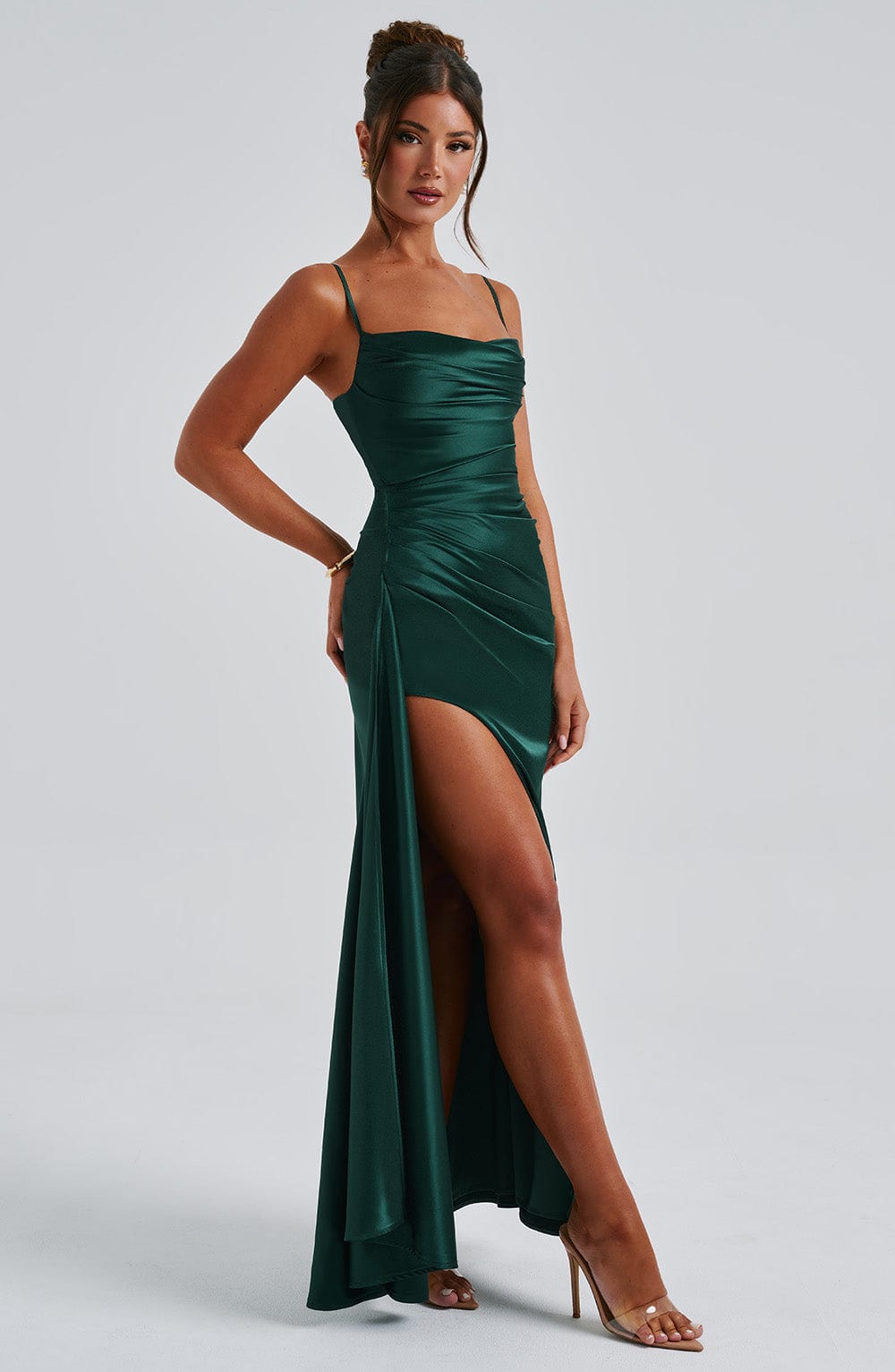 Flourenne Wynne Maxi Dress in Emerald