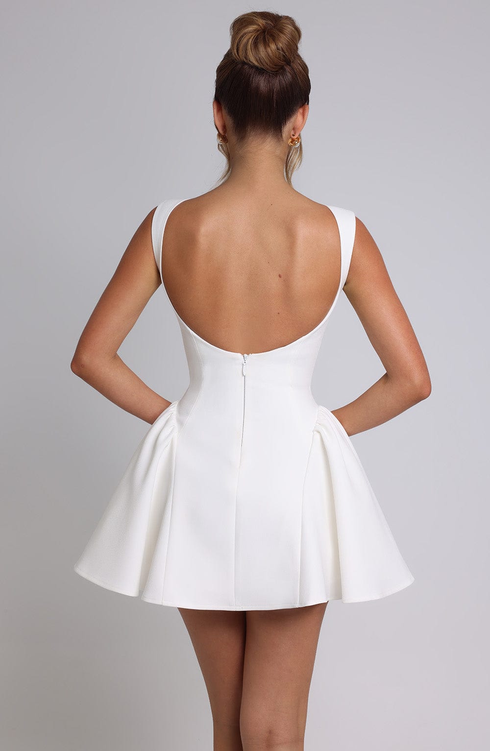 Flourenne Yalena Mini Dress in Ivory