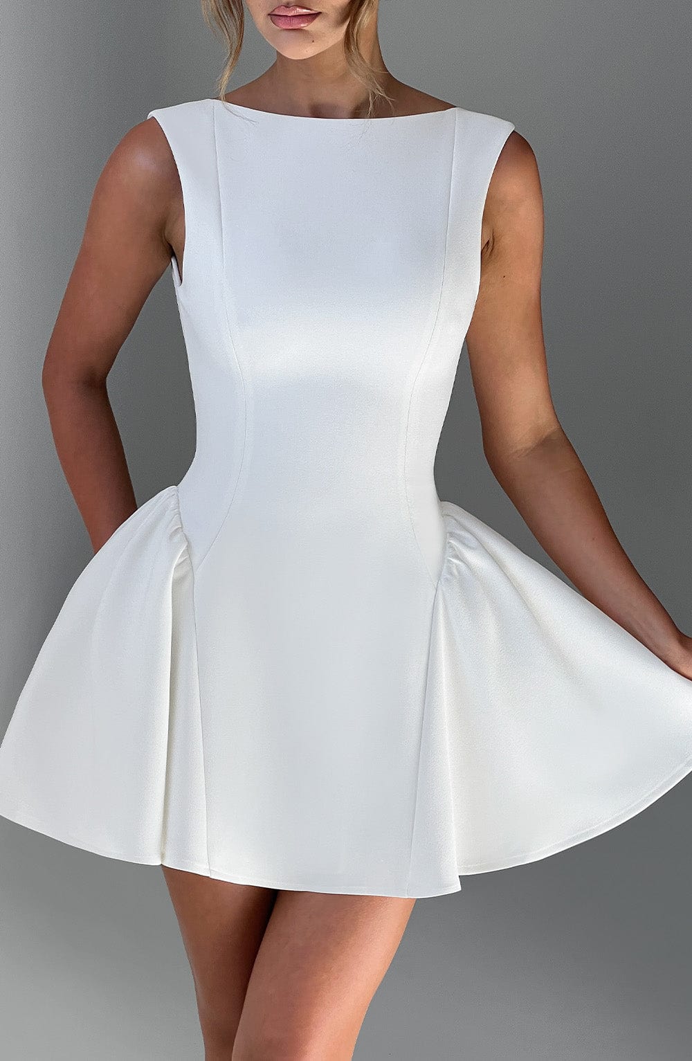 Flourenne Yalena Mini Dress in Ivory