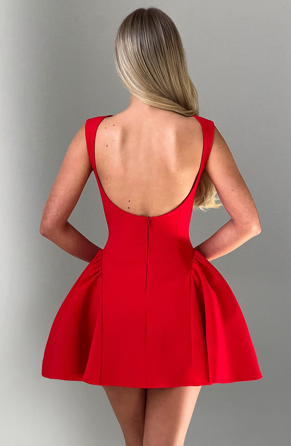 Flourenne Yalena Mini Dress in Red