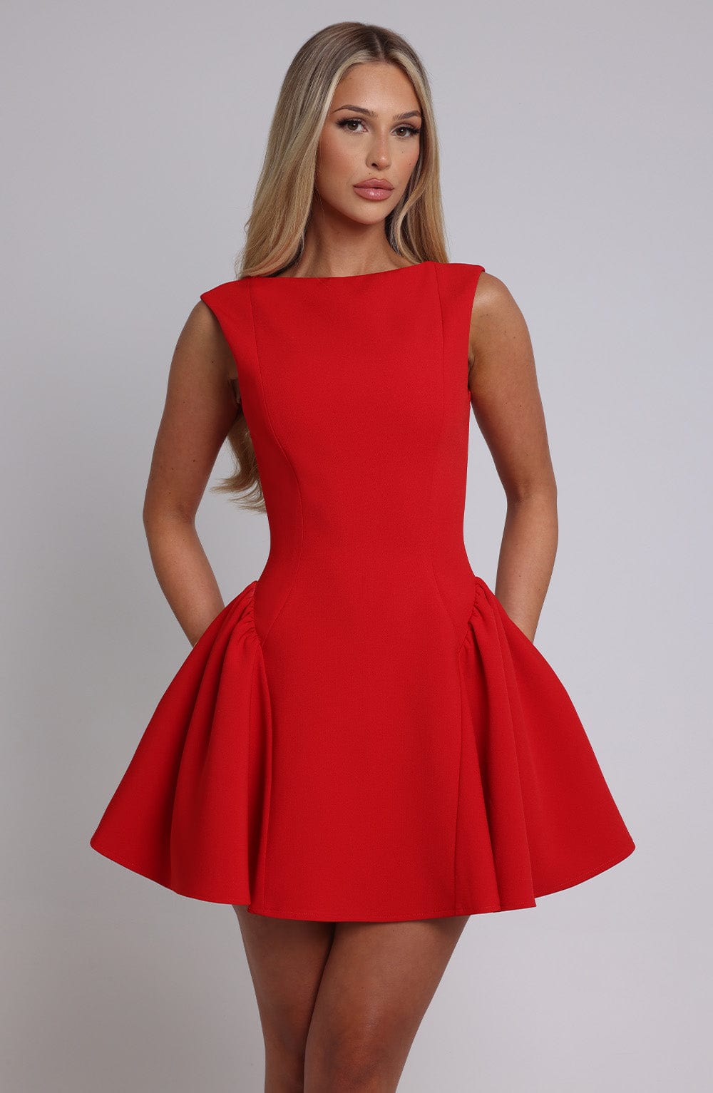 Flourenne Yalena Mini Dress in Red