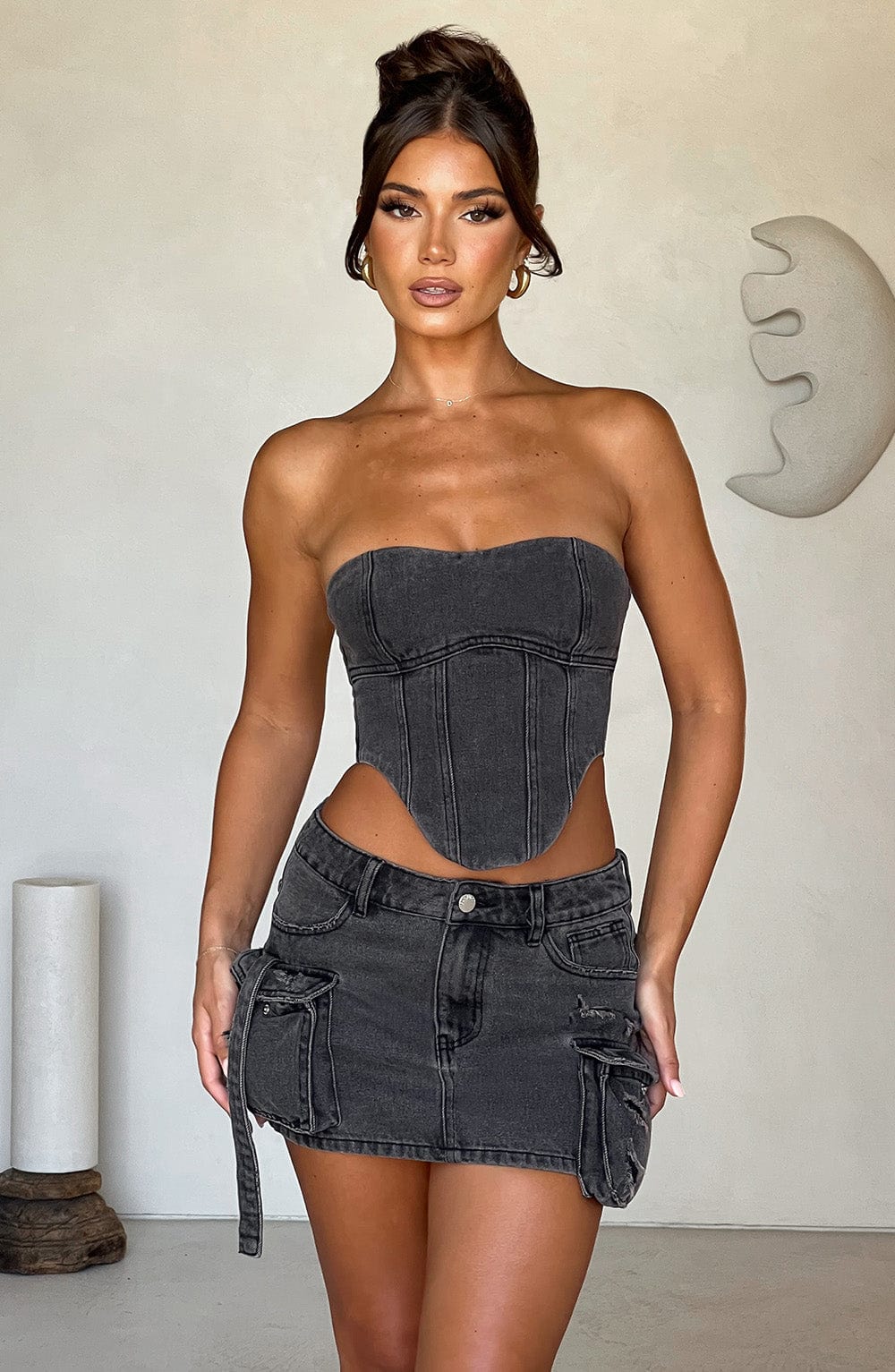 Flourenne Yasira Corset in Black