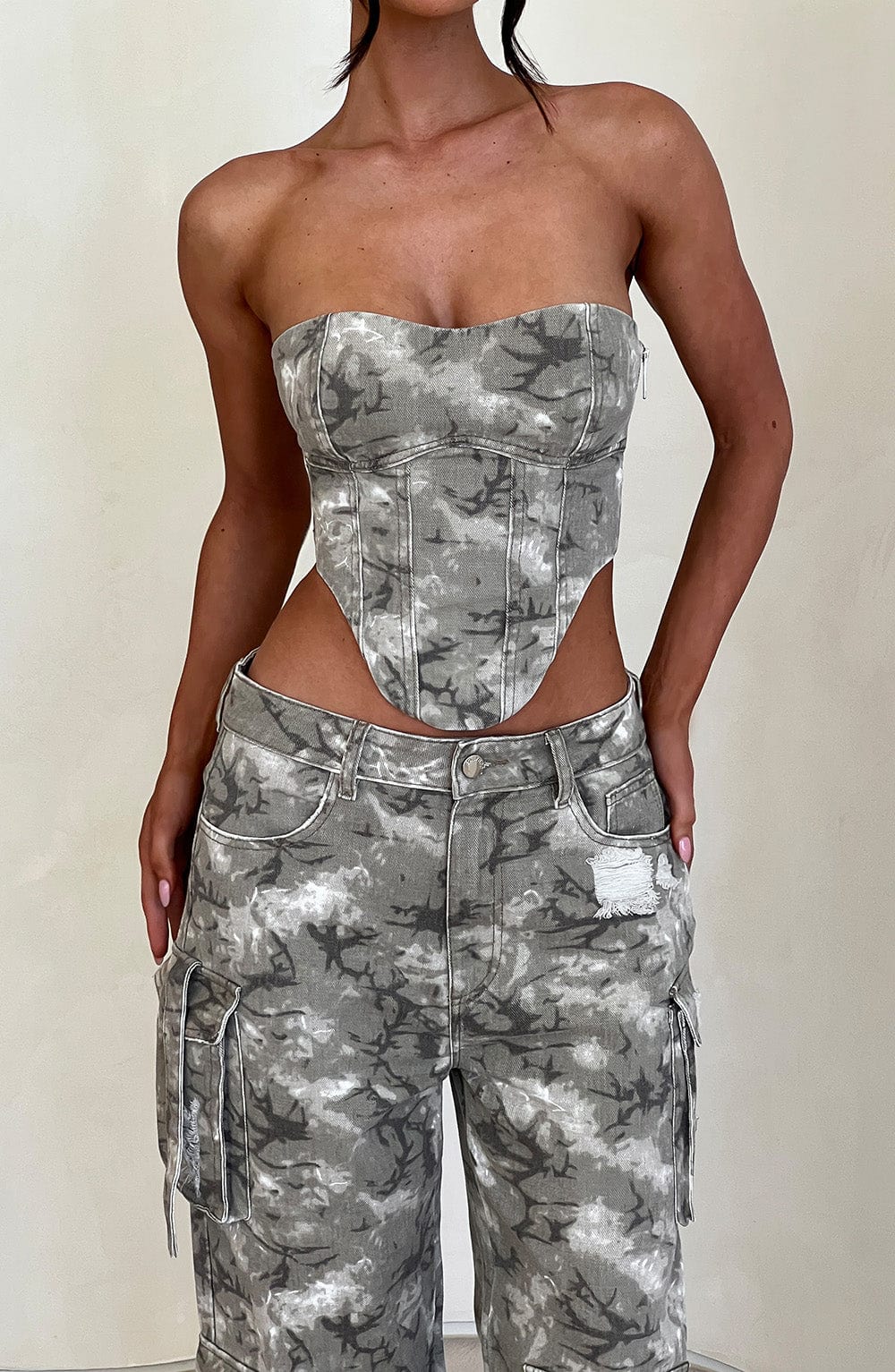 Flourenne Yasira Corset in Camo Print