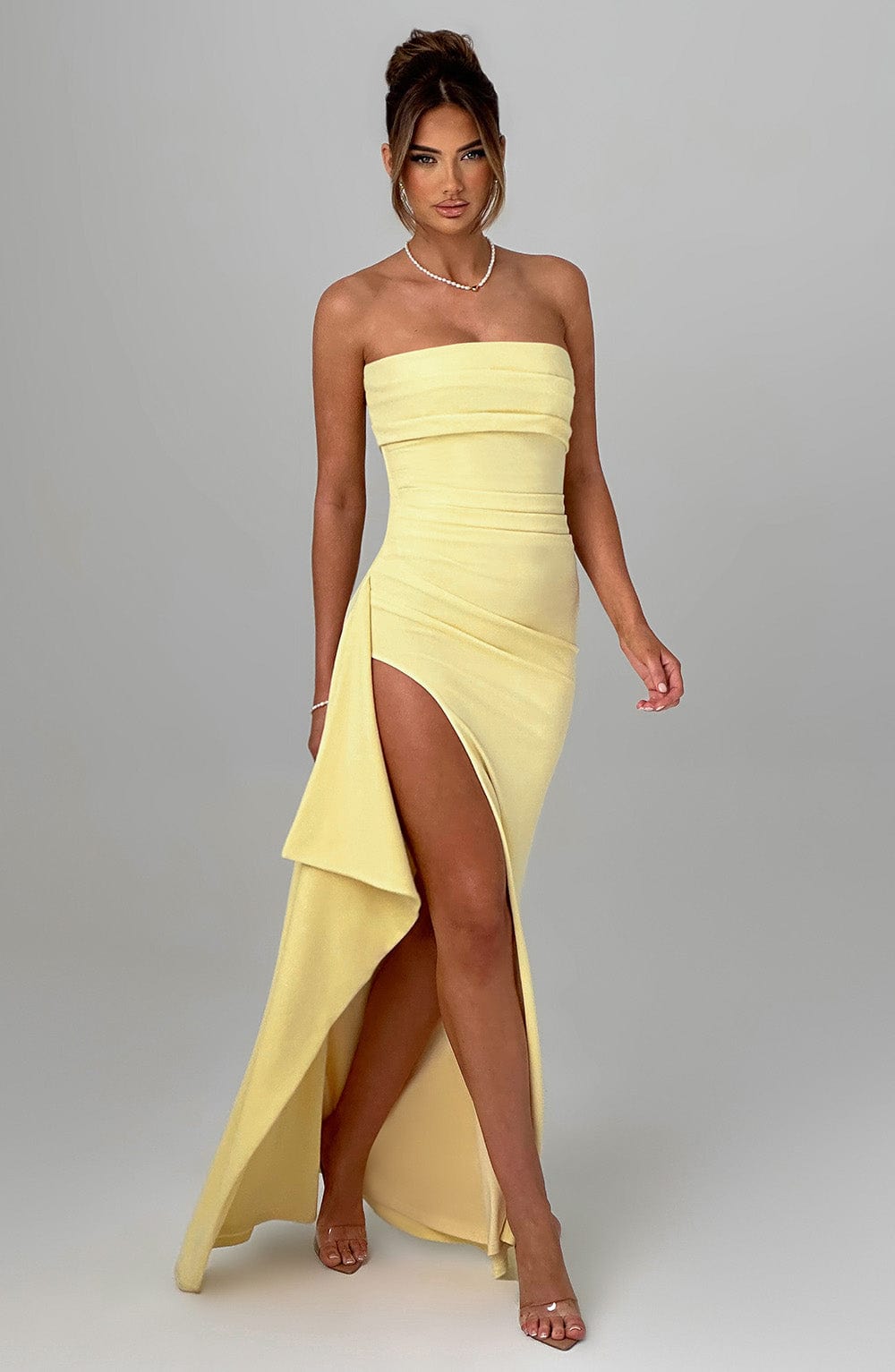Flourenne Zafina Maxi Dress in Lemon